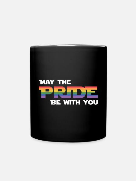 Mois de la fierté LGBT - Que la fierté soit avec vous - Mug uni - noir