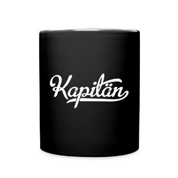 Kapitän - Tasse einfarbig - Schwarz - Vorne