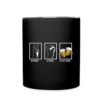  | lustige Sprüche - Tasse einfarbig - Schwarz - Vorne