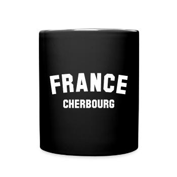 FRANCE CHERBOUG Frankreich - Mug uni - noir - Devant