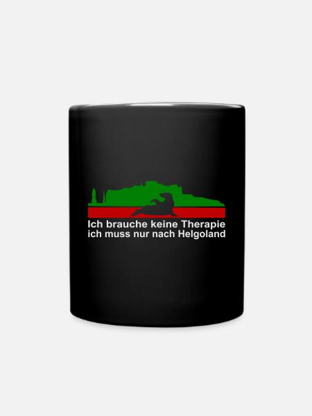 Helgoland - Tasse einfarbig - Schwarz