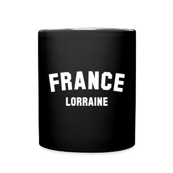 LORRAINE Lothringen France Frankeich - Tasse einfarbig - Schwarz - Vorne
