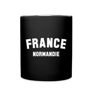 NORMANDY France - Full Colour Mug - black - Front