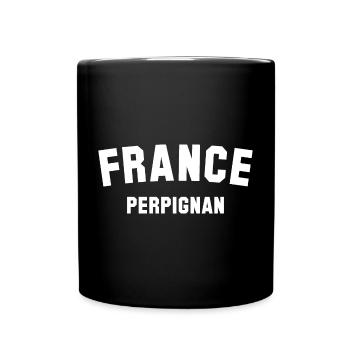 PERPIGNAN, France, France - Mug uni - noir - Devant