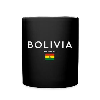 Drapeau bolivien, fierté bolivienne - Mug uni - noir - Devant