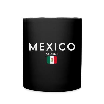 Drapeau du Mexique, fierté mexicaine - Mug uni - noir - Devant