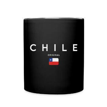 Drapeau du Chili, fierté chilienne - Mug uni - noir - Devant