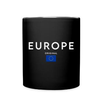 Flag of Europe, European pride - Full Colour Mug - black - Front