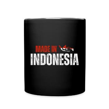 Made in Indonesia, Indonesian pride - Full Colour Mug - black - Front