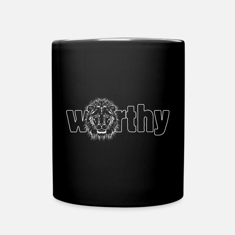 Lion « DIGNE » - Mug uni - noir