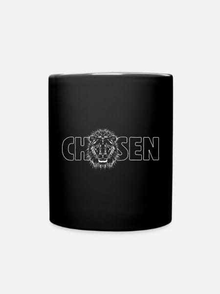 Lion "CHOSEN" - Full Colour Mug - black