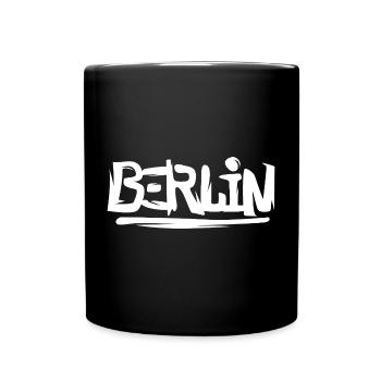 Berlin Graffiti - Stadt Liebe Brandenburg - Full Colour Mug - black - Front