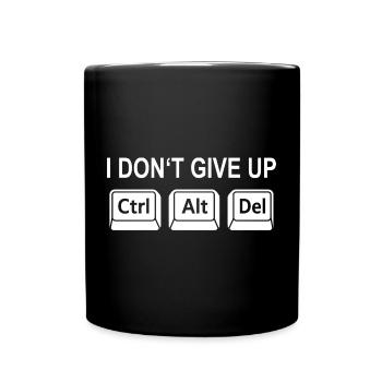 Programmieren Nerd Geek Tastenkombination Plant  - Tasse einfarbig - Schwarz - Vorne