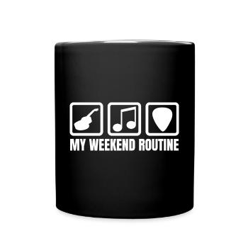 Guitar Player Weekend - Full Colour Mug - black - Front