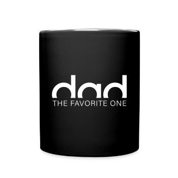 dad – the favorite one. - Tasse einfarbig - Schwarz - Vorne