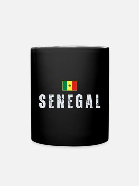 Drapeau sénégalais, fier Sénégalais - Mug uni - noir