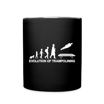 Evolution Trampoline - Full Colour Mug - black - Front