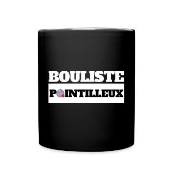 BOULISTE POINTILLEUX - Humour Pétanque - Mug uni - noir - Devant
