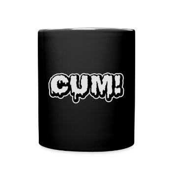 Cum - Tasse einfarbig - Schwarz - Vorne