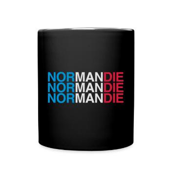 NORMANDY France France Flag - Full Colour Mug - black - Front