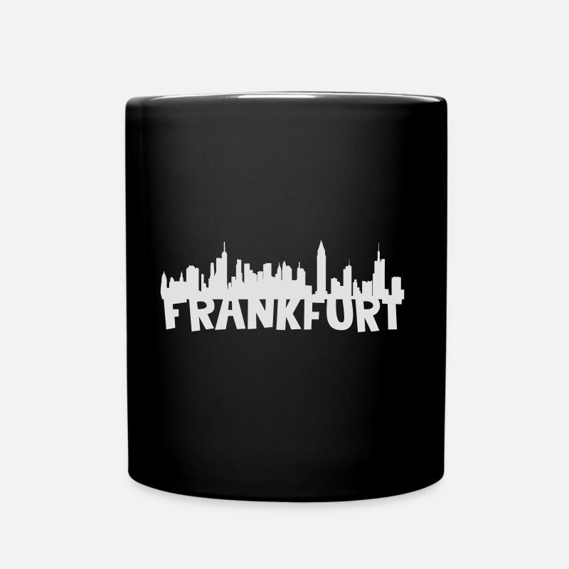 Frankfurt skyline - Full Colour Mug - black