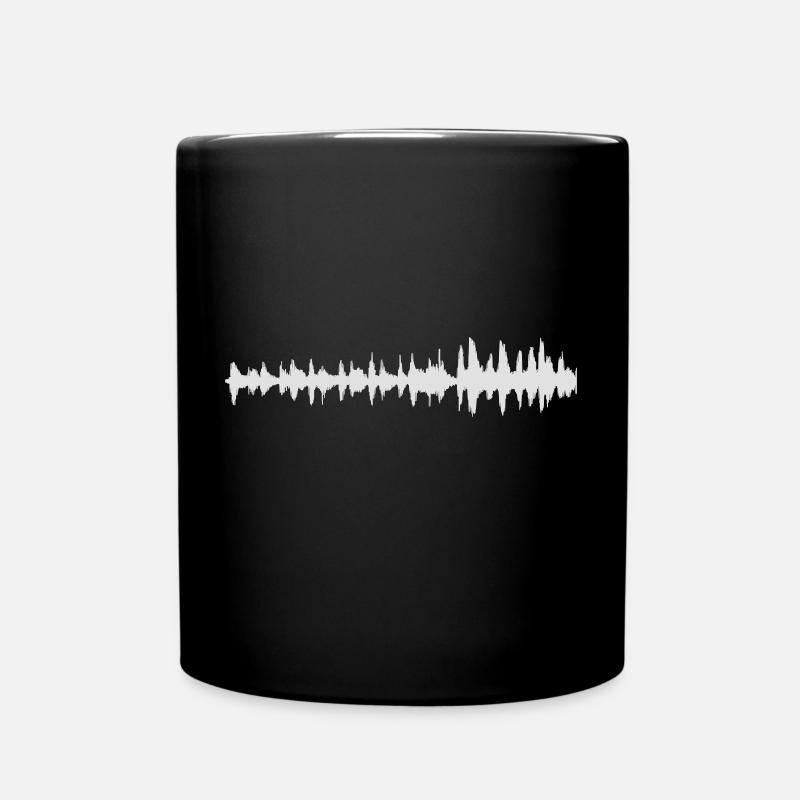 beats medizin ekg kurve geschenk geschenkidee - Tasse einfarbig - Schwarz