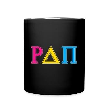 LGBT Pan Pansexual Pride Queer CSD Greek - Full Colour Mug - black - Front