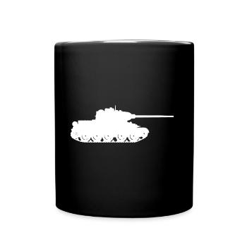 T 34 Russia tank Soviet gift idea - Full Colour Mug - black - Front