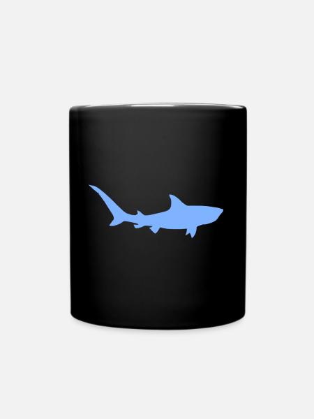 Tiger Shark - Full Colour Mug - black