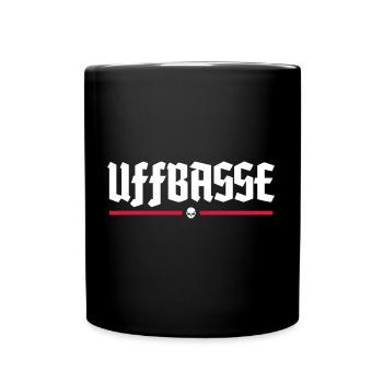 UFFBASSE | Dialekt | Hessisch - Tasse einfarbig - Schwarz - Vorne
