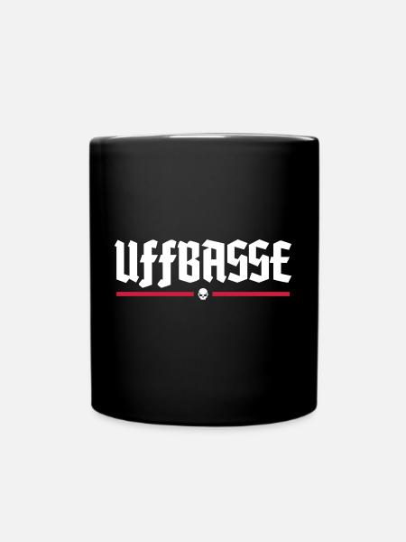 UFFBASSE | Dialekt | Hessisch - Tasse einfarbig - Schwarz