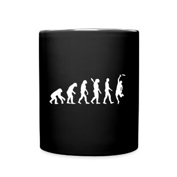 L'évolution du frisbee - Mug uni - noir - Devant