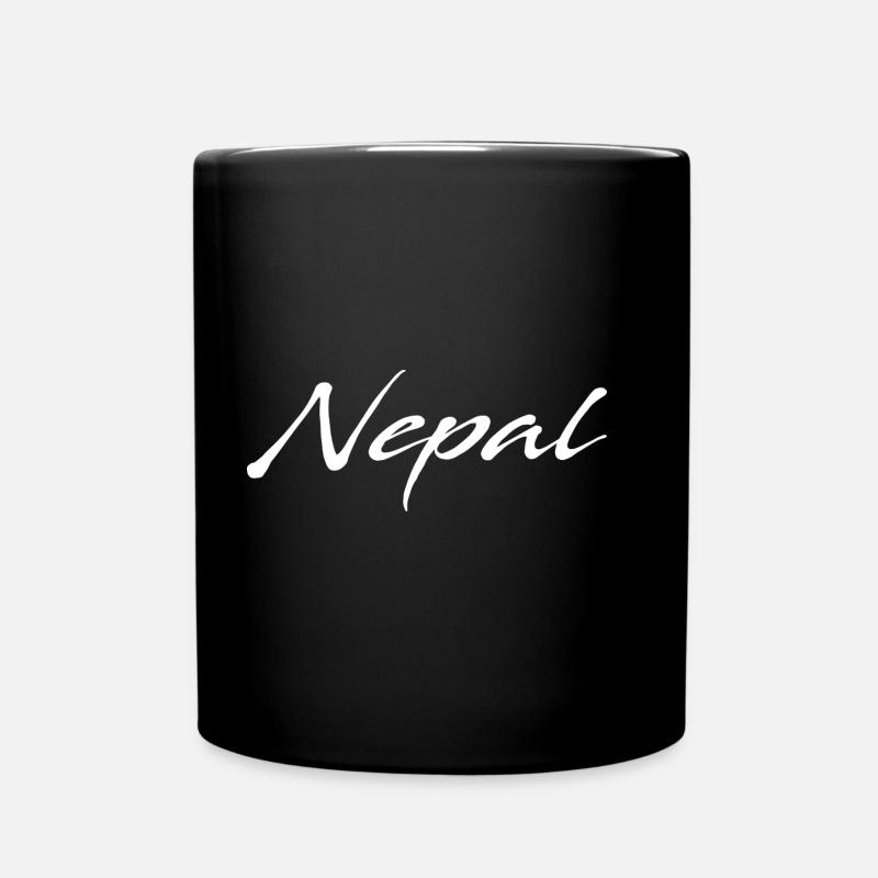 Nepal - Tasse einfarbig - Schwarz