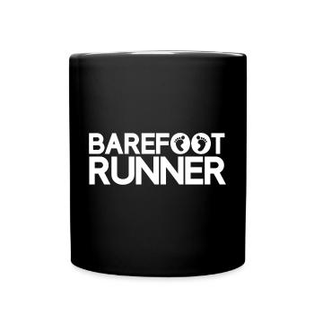 Barefoot Runner - Full Colour Mug - black - Front