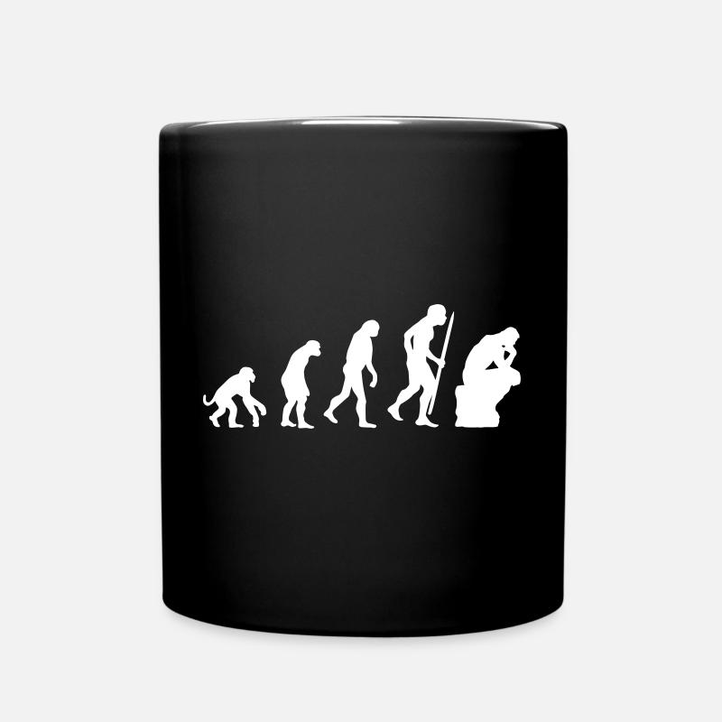Évolution du penseur philosophie philosophe drôle - Mug uni - noir