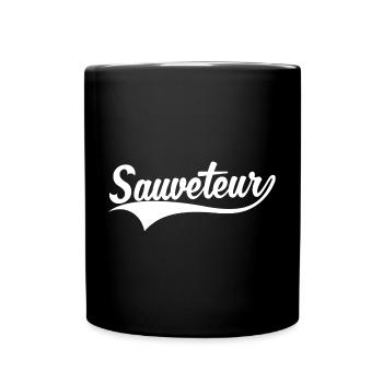 Sauveteur - Mug uni - noir - Devant