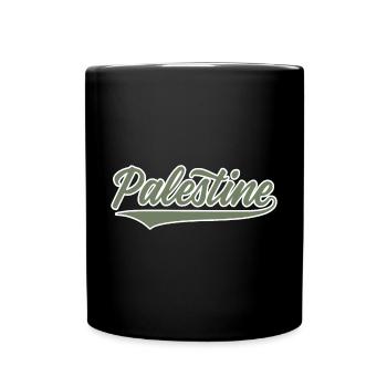 Palestine style baseball vert olive-blanc - Mug uni - noir - Devant