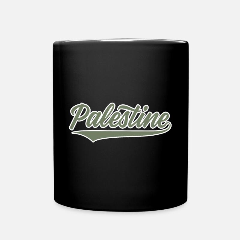 Palestine Baseball-style olivegreen-white - Tasse einfarbig - Schwarz