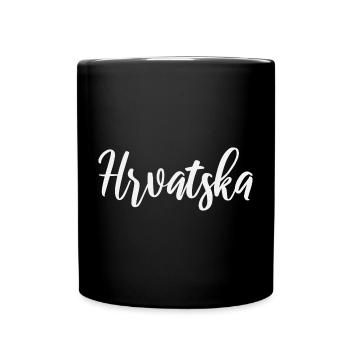 Hrvatska Script Identity - Tasse einfarbig - Schwarz - Vorne