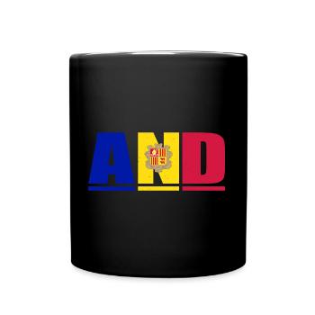 Andorra Grafik - Tasse einfarbig - Schwarz - Vorne