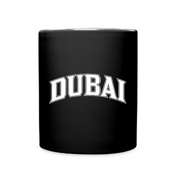Dubai lettering in the arch - Full Colour Mug - black - Front