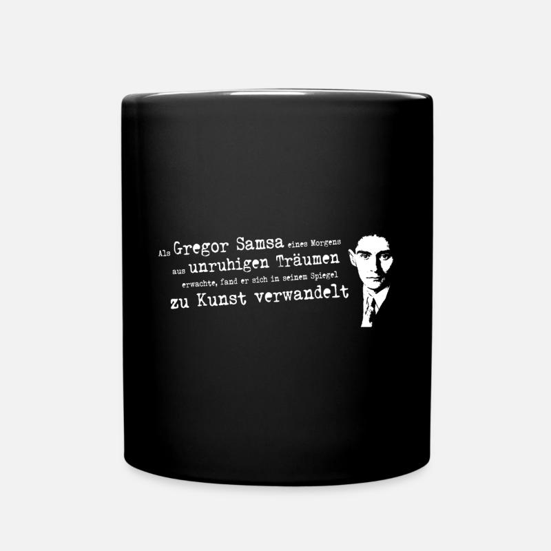 Franz Kafka-Beuys Trasformazione | Gregor Samsa - Tazza monocolore - nero