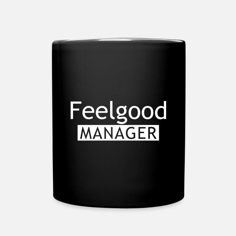 Feelgood Manager Tshirt - Full Colour Mug - black