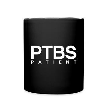 PTSD Patient Post-Traumatic Stress Disorder - Full Colour Mug - black - Front