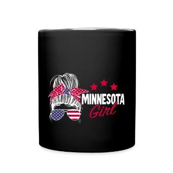 Minnesota - Tasse einfarbig - Schwarz - Vorne
