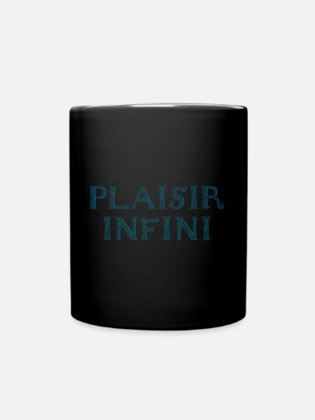 PLAISIR INFINI Baroque Vintage - Mug uni - noir