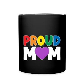 Proud Mother LGBT - Full Colour Mug - black - Front