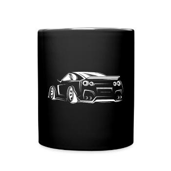 GTR Car Icon Illustration Graphic icon Logo - Full Colour Mug - black - Front