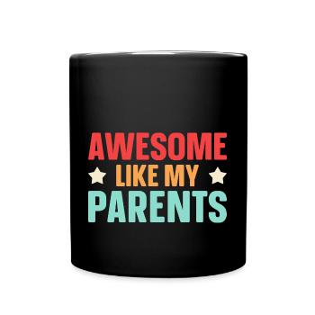 Great as my parents - Full Colour Mug - black - Front