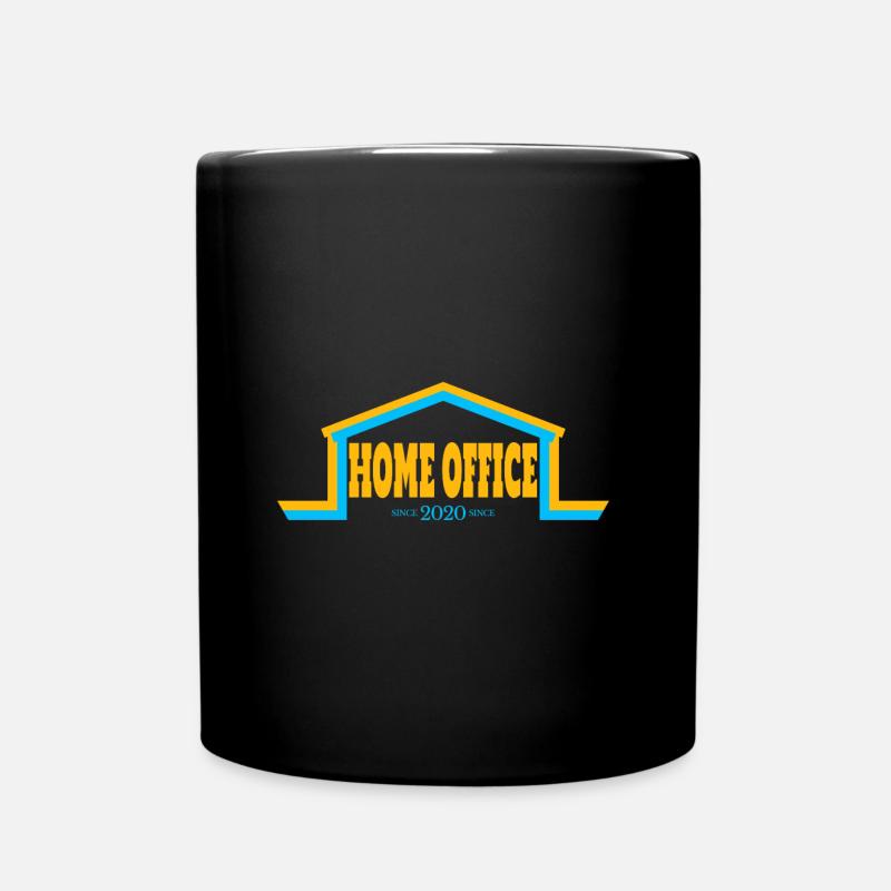 Home Office since 2020 - Tasse einfarbig - Schwarz